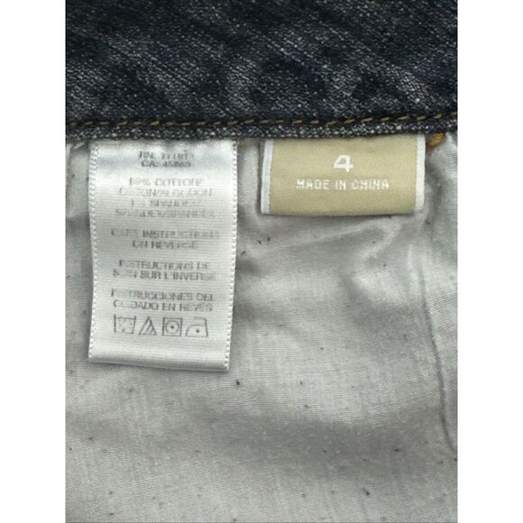 Michael Kors Jeans Women Size 4 Blue Bootcut Pocket Flaps Rivets Low Rise - Picture 12 of 12